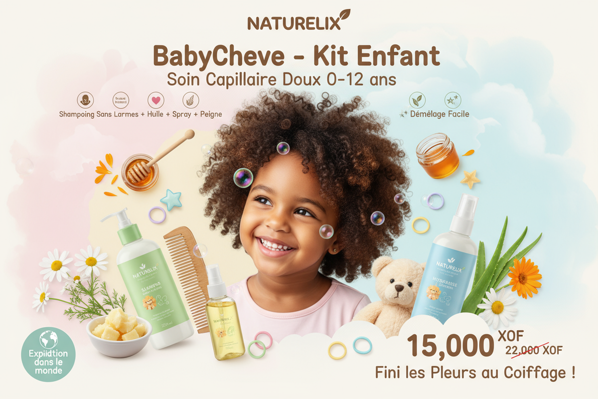 BabyCheve - Kit Soin Capillaire Enfant - Naturelix