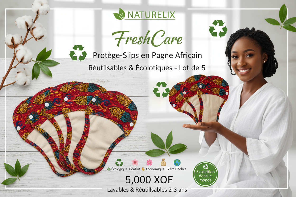 FreshCare - Protège-Slips Pagne Rouge - Naturelix