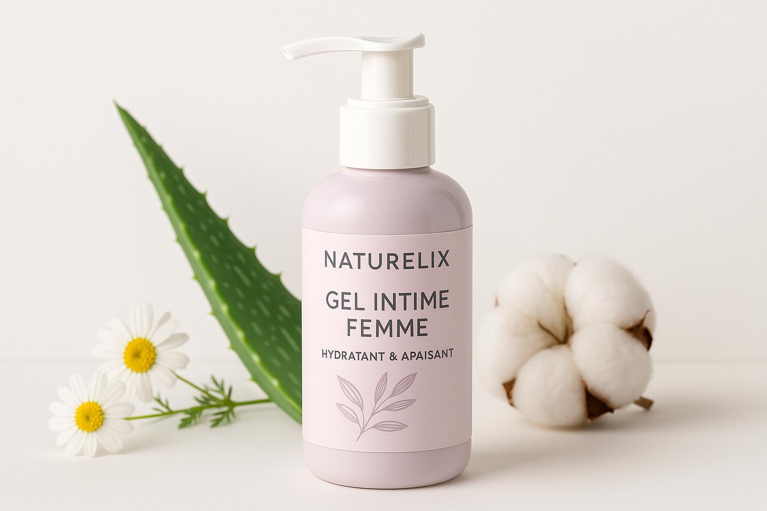 Gel Intime Femme - Hydratant & Apaisant AVEC LE LOGO DE NATURELIX