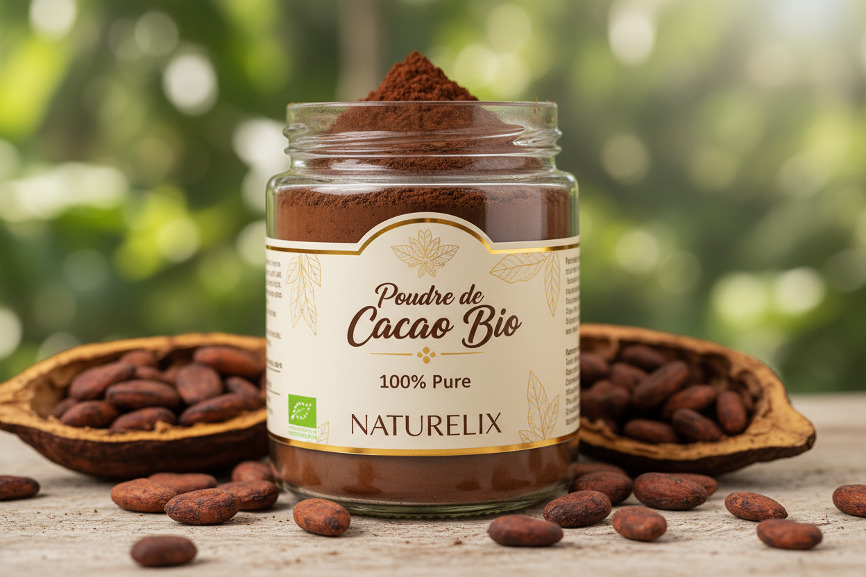 🍫 Poudre de Cacao Bio 100% Pure