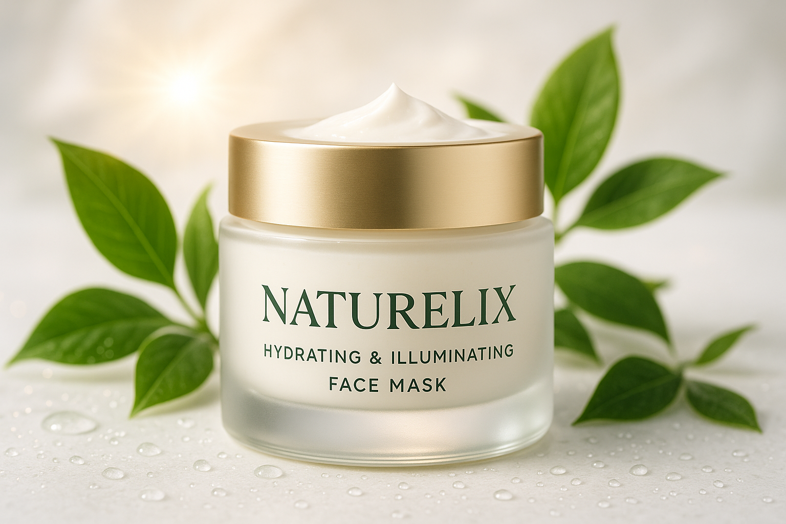 Masque hydratant et illuminateur AVEC LE LOGO DE NATURELIX