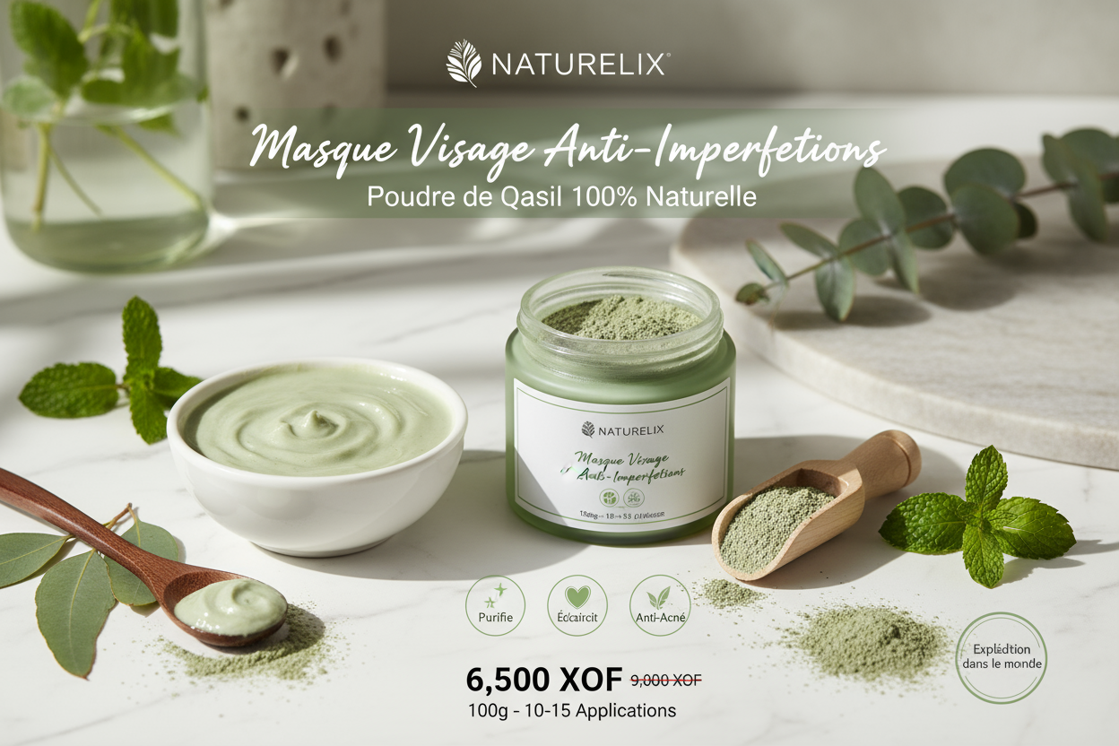 Masque Visage Qasil Anti-Imperfections - Naturelix